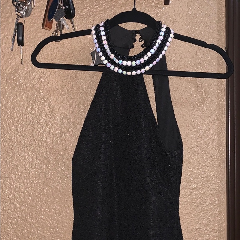Black with sparkles prom dress